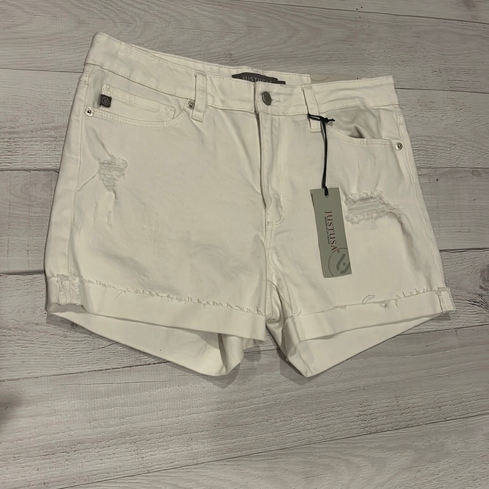 NWT White Jean Shorts
